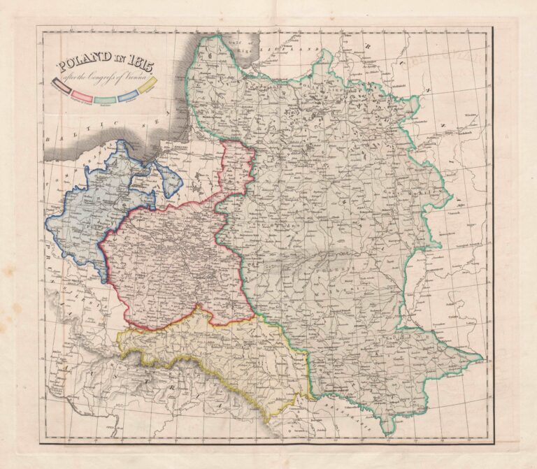 "POLAND in 1815 (after the Congress of Vienna),"