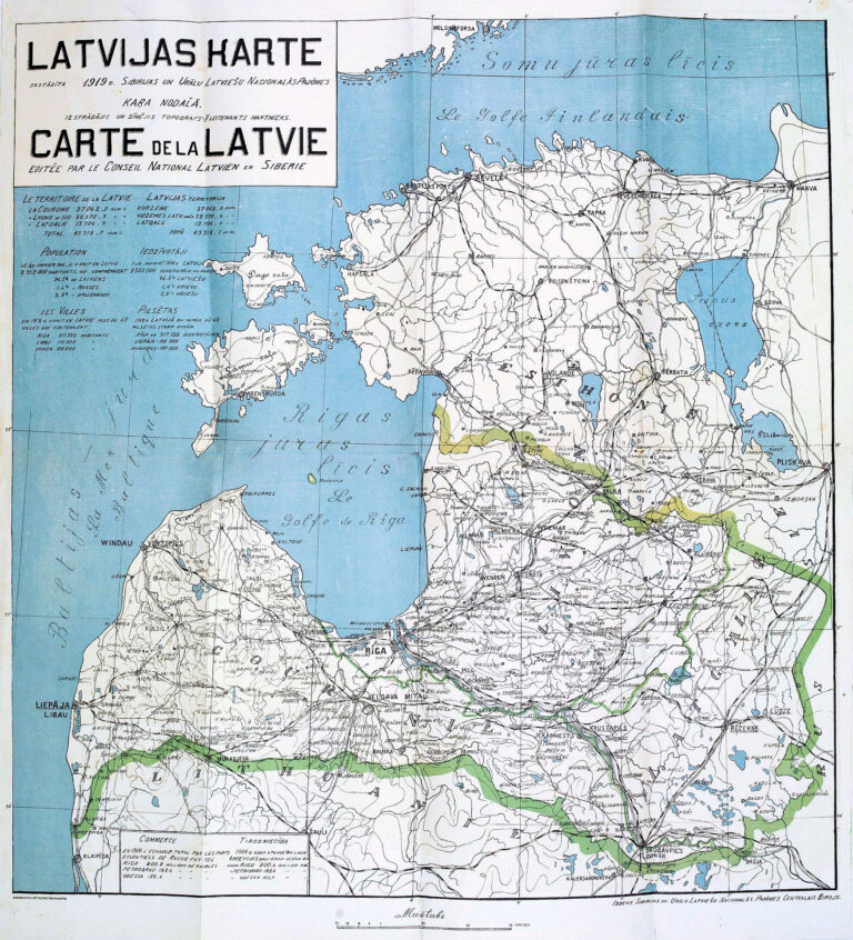 "Latvijas Karte. Carte de la Latvie,"
