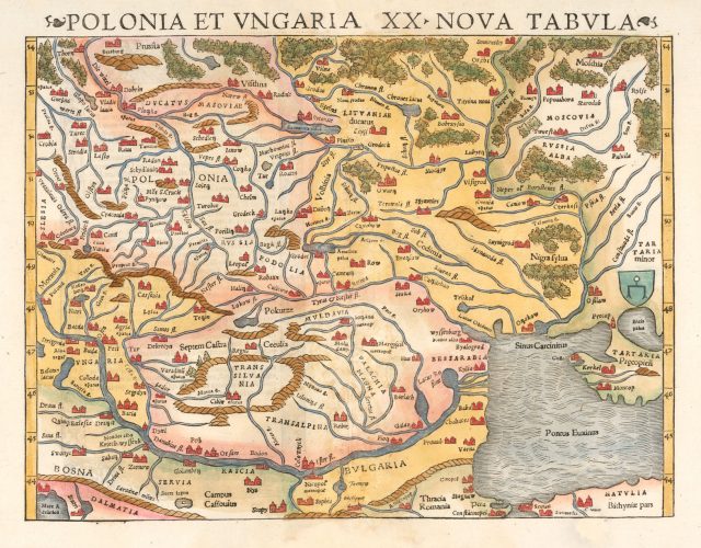 1545 "POLONIA ET VNGARIA XX NOVA TABVLA."