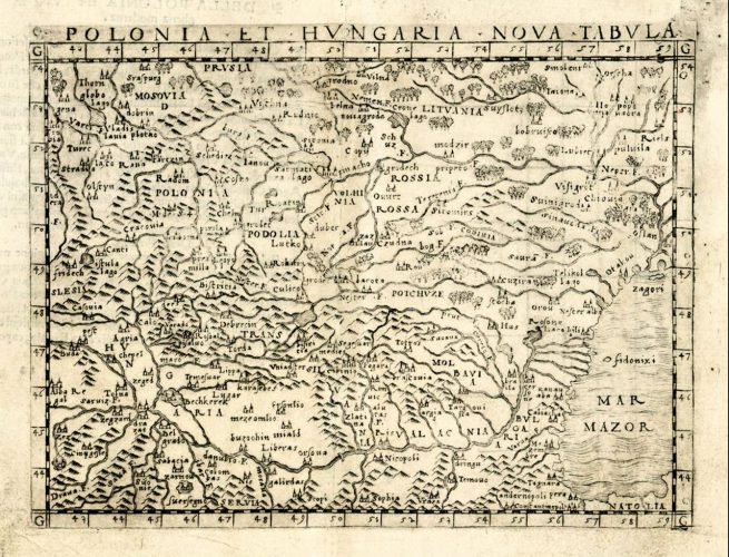 1548, Polonia et Hvngaria nova tabvla, www.raremaps.com