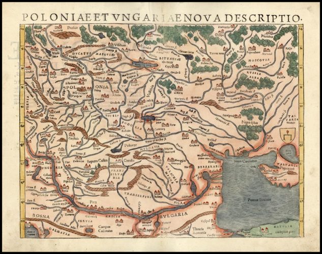 "POLONIAE  ET VNGARIAE NOVA DESCRIPTIO"