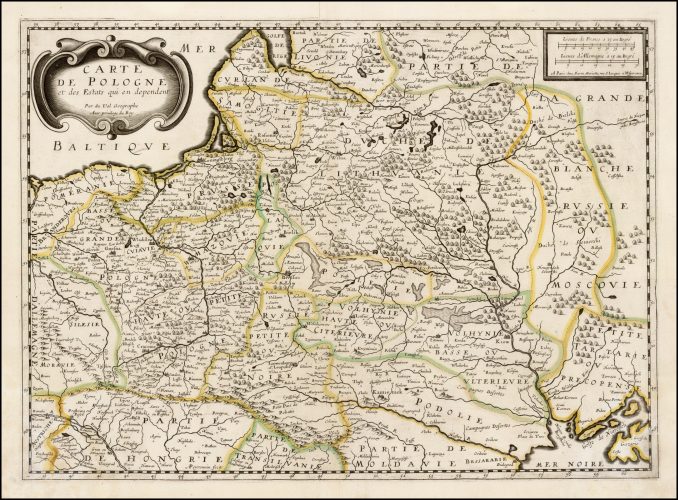 "Carte de Pologne et des Estats qui en dependent ,"