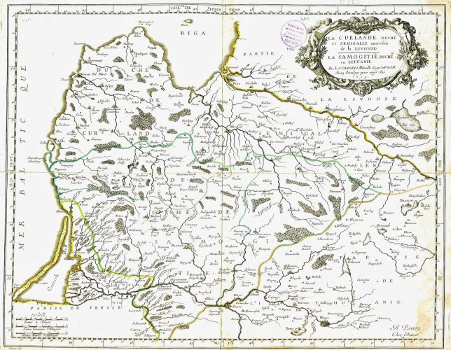 "La Curlande duché et Semigalle autrefois de la Livonie, la Samogitie duché en Lituanie,"