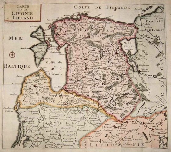 "Carte de la Livonie ou Lifland,"