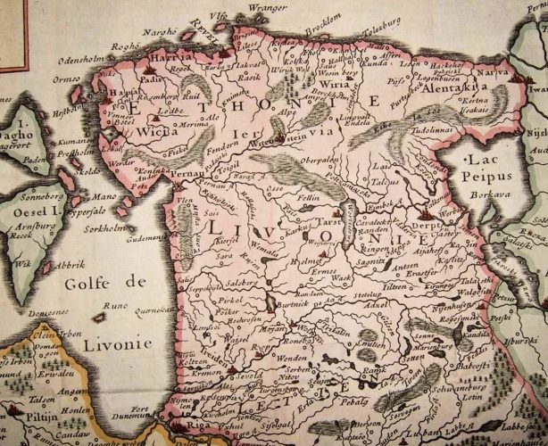 "Carte de la Livonie ou Lifland,"