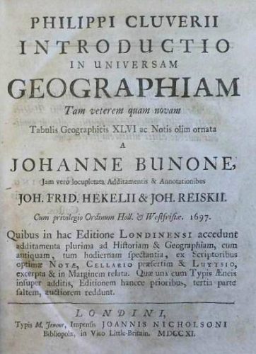 "Introductio in universam geographiam..,"