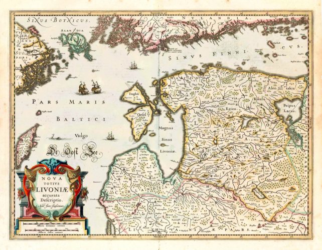 "NOVA TOTIVS LIVONIÆ accurata Descriptio.,"
