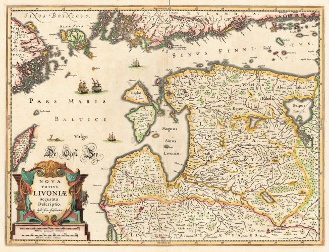 "NOVA TOTIVS LIVONIÆ accurata Descriptio.,"